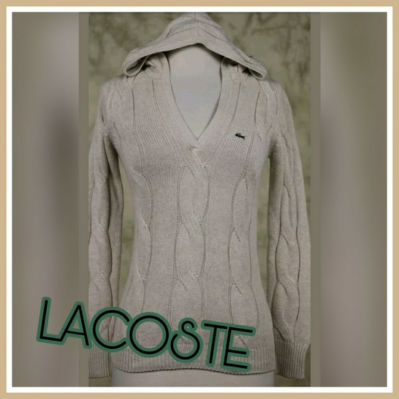 Lacoste Sweaters - LACOSTE HOODED SWEATER